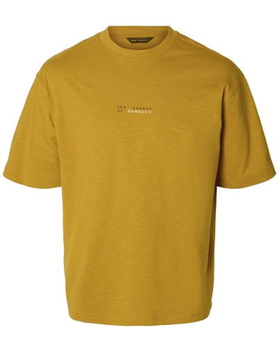 Selected - SLMRelaxemmet Graphic T-Shirt - Chai Tea